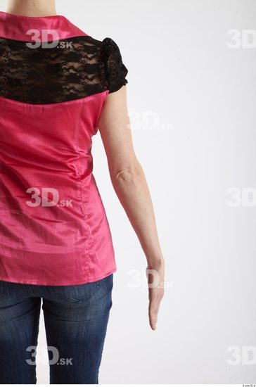 Arm Whole Body Woman Animation references Casual Blouse Average Studio photo references