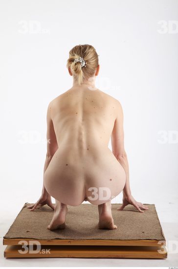 Whole Body Woman Nude Casual Average Studio photo references