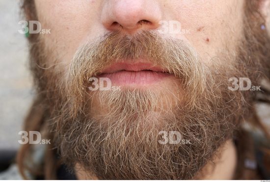 Mouth Man White Average Bearded