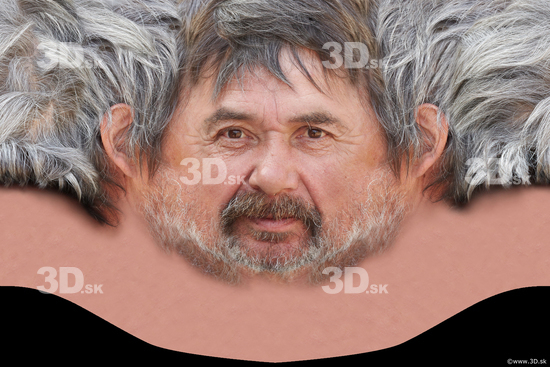 Head Man White Head textures Bearded