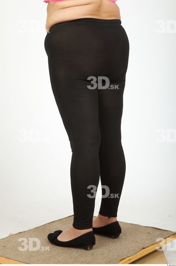 Leg Whole Body Woman Casual Overweight Leggings Studio photo references