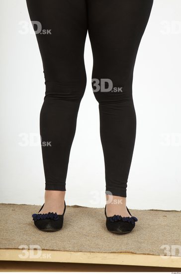 Calf Whole Body Woman Casual Overweight Leggings Studio photo references