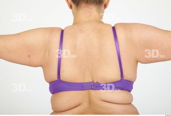 Whole Body Back Woman Casual Underwear Bra Overweight Studio photo references