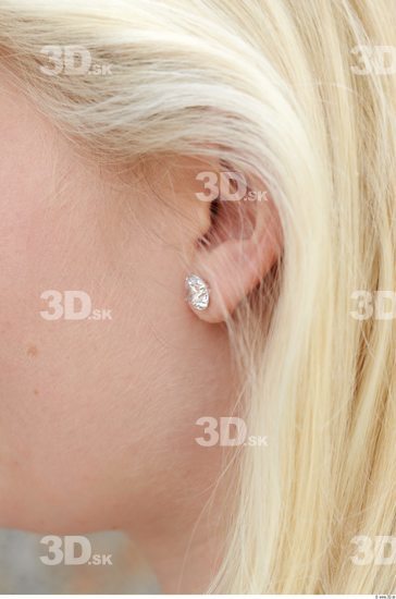 Ear Woman White Jewel Average