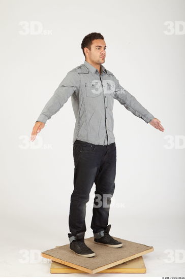 Whole Body Man Animation references Casual Athletic Studio photo references