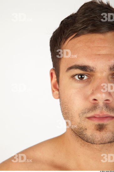 Face Whole Body Man Animation references Casual Athletic Bearded Studio photo references