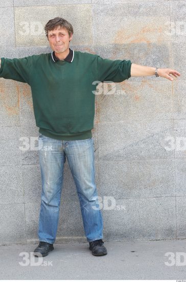 Whole Body Man T poses White Casual Average