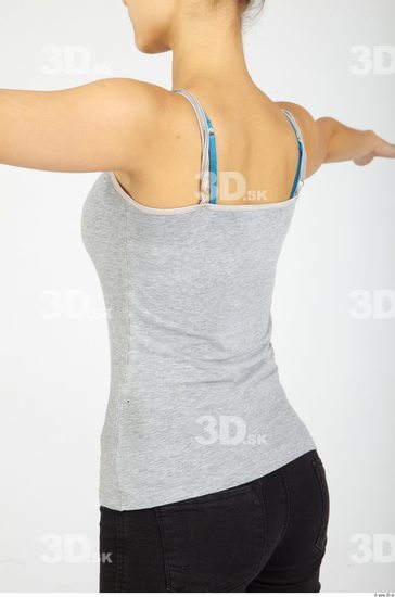 Upper Body Whole Body Woman Animation references Sports Singlet Slim Studio photo references