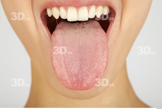 Whole Body Tongue Woman Animation references Slim Studio photo references