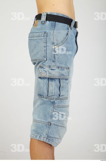 Thigh Whole Body Man Casual Jeans Athletic Studio photo references