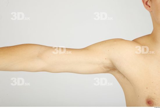 Arm Whole Body Man Nude Casual Athletic Studio photo references