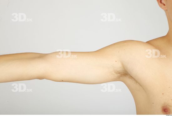 Arm Whole Body Man Nude Casual Athletic Studio photo references