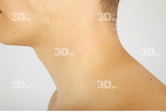 Neck Whole Body Man Nude Casual Athletic Studio photo references