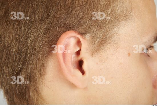 Ear Whole Body Man Casual Athletic Studio photo references