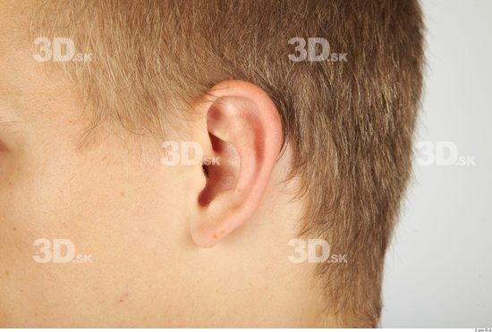 Ear Whole Body Man Casual Athletic Studio photo references