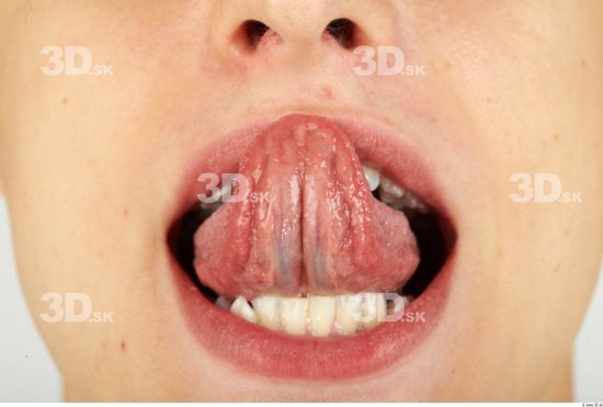 Whole Body Tongue Man Casual Athletic Studio photo references