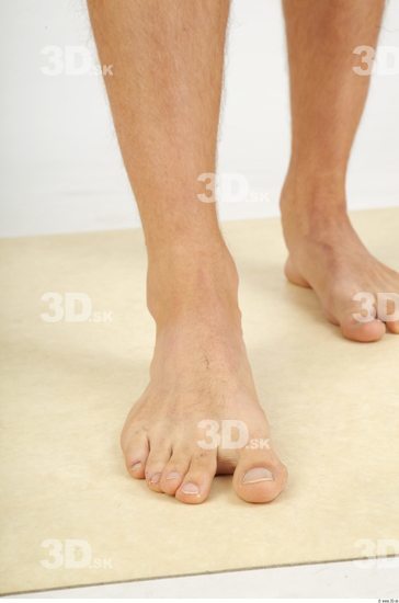 Foot Whole Body Man Nude Casual Athletic Studio photo references