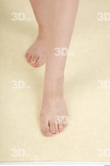 Foot Whole Body Woman Animation references Nude Slim Studio photo references