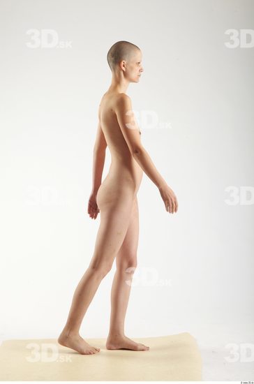 Whole Body Woman Animation references White Nude Slim Bald