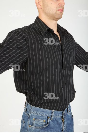 Upper Body Whole Body Man Casual Formal Shirt Average Studio photo references