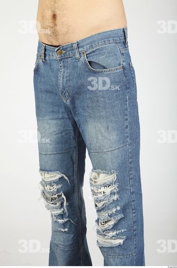 Thigh Whole Body Man Casual Jeans Average Studio photo references