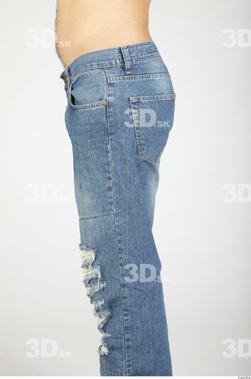 Thigh Whole Body Man Casual Jeans Average Studio photo references