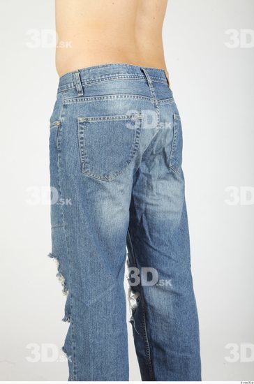 Thigh Whole Body Man Casual Jeans Average Studio photo references