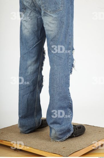 Calf Whole Body Man Casual Jeans Average Studio photo references