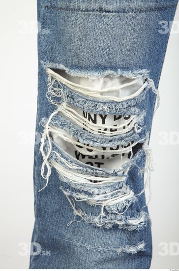 Knee Whole Body Man Casual Jeans Average Studio photo references