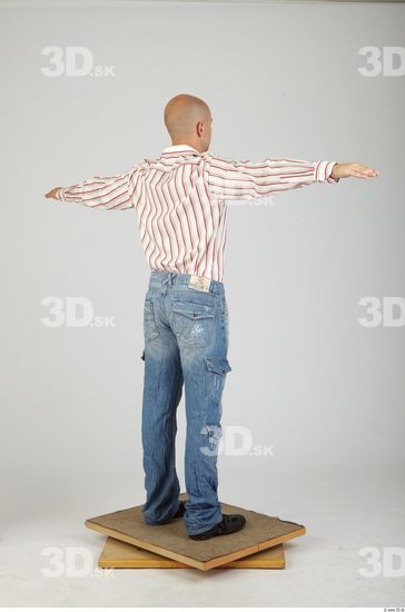 Whole Body Man T poses Casual Average Studio photo references