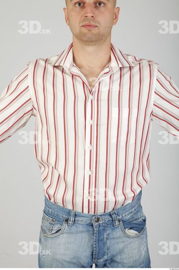 Upper Body Whole Body Man Casual Formal Shirt Average Studio photo references