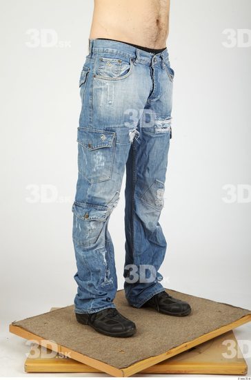 Leg Whole Body Man Casual Jeans Average Studio photo references