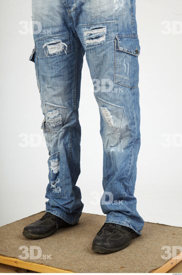 Calf Whole Body Man Casual Jeans Average Studio photo references