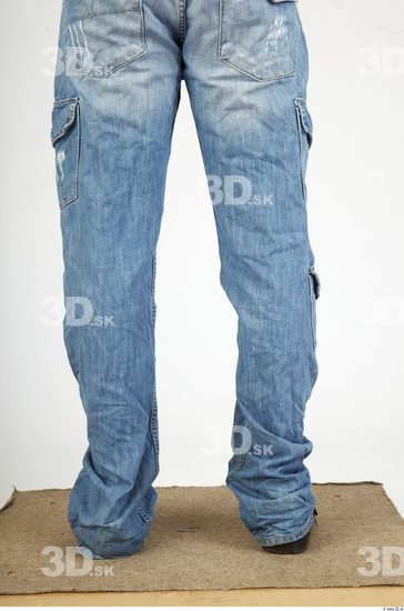 Calf Whole Body Man Casual Jeans Average Studio photo references