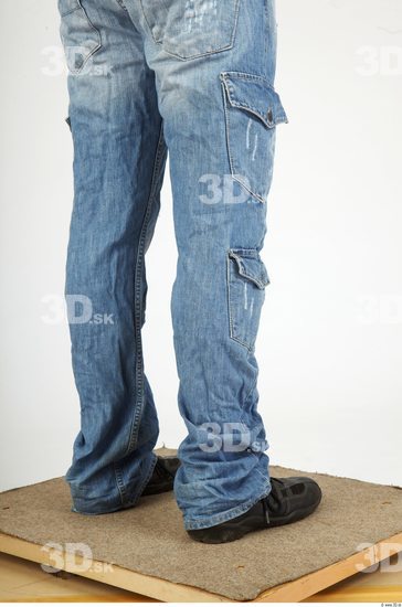 Calf Whole Body Man Casual Jeans Average Studio photo references