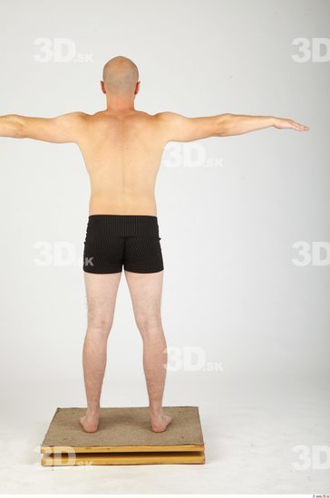 Whole Body Man T poses Casual Underwear Pants Average Studio photo references