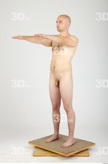 Whole Body Man Animation references Hairy Nude Casual Average Studio photo references