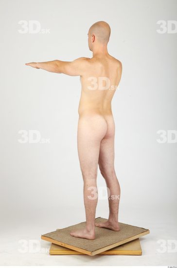 Whole Body Man Animation references Nude Casual Average Studio photo references