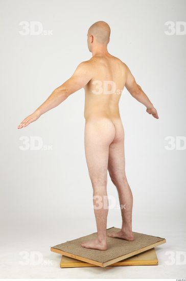 Whole Body Man Animation references Nude Casual Average Studio photo references