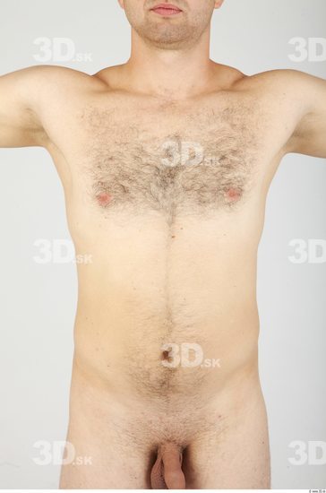 Upper Body Whole Body Man Hairy Nude Casual Average Studio photo references