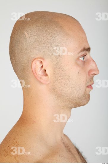 Whole Body Head Man Animation references Casual Average Bald Studio photo references