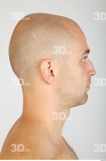 Whole Body Head Man Animation references Casual Average Bald Studio photo references