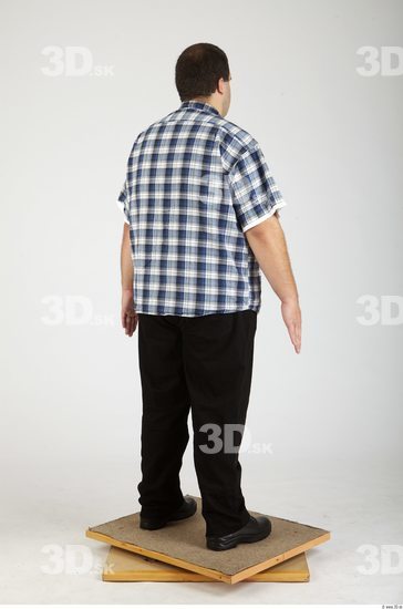 Whole Body Man Casual Overweight Studio photo references