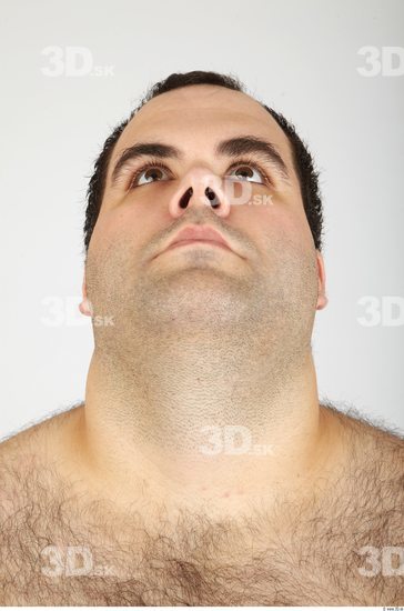 Whole Body Head Man Casual Overweight Studio photo references