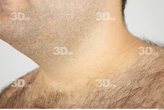 Neck Whole Body Man Nude Casual Overweight Studio photo references