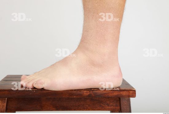 Foot Whole Body Man Nude Casual Overweight Studio photo references