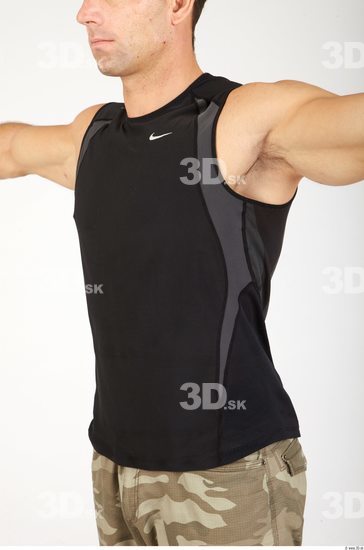 Upper Body Whole Body Man Sports Singlet Athletic Studio photo references