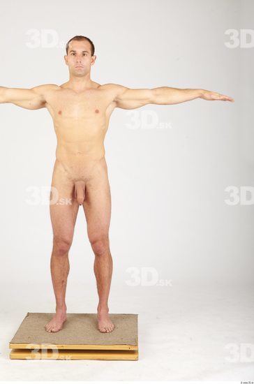 Whole Body Man T poses Nude Sports Athletic Studio photo references