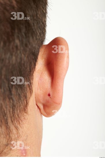 Ear Whole Body Man Sports Athletic Studio photo references