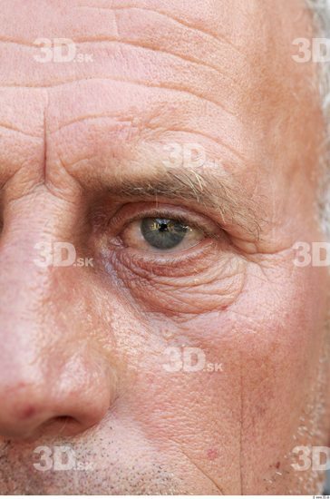 Eye Head Man Average Overweight Wrinkles Street photo references